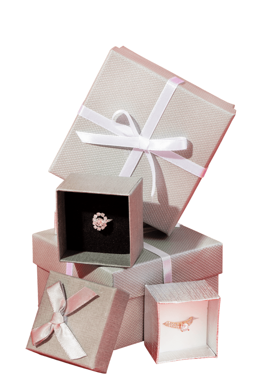 Stacked gift boxes